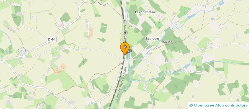 localisation de l'entreprise MONSIEUR NICOLAS LELIEVRE  AUBIGNE RACAN