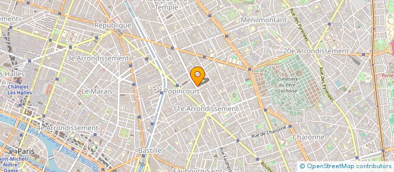 localisation de l'entreprise MONSIEUR NICOLAS LEMAIRE  PARIS