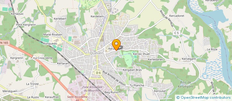 localisation de l'entreprise MONSIEUR NICOLAS LEMAIRE  QUEVEN