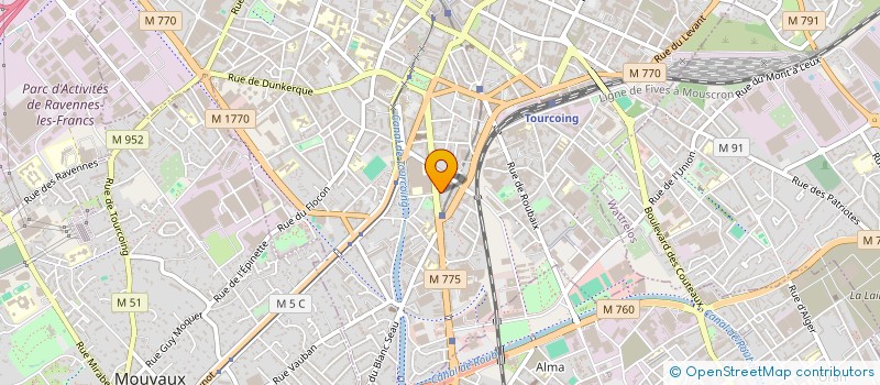 localisation de l'entreprise MONSIEUR NICOLAS LEMAIRE  TOURCOING