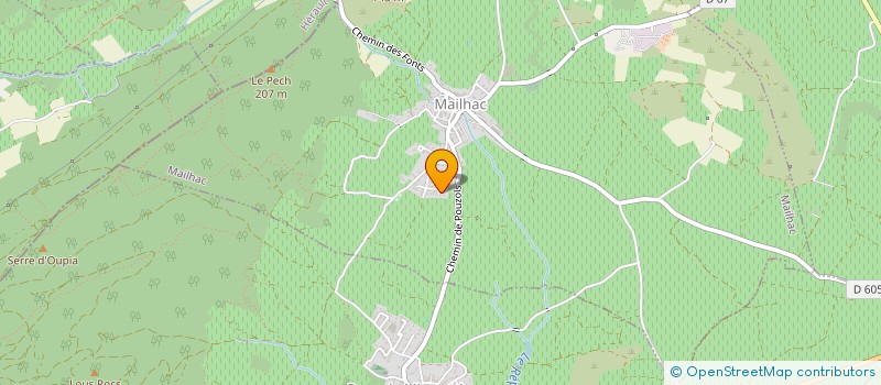 localisation de l'entreprise MONSIEUR NICOLAS LEMAIRE  MAILHAC