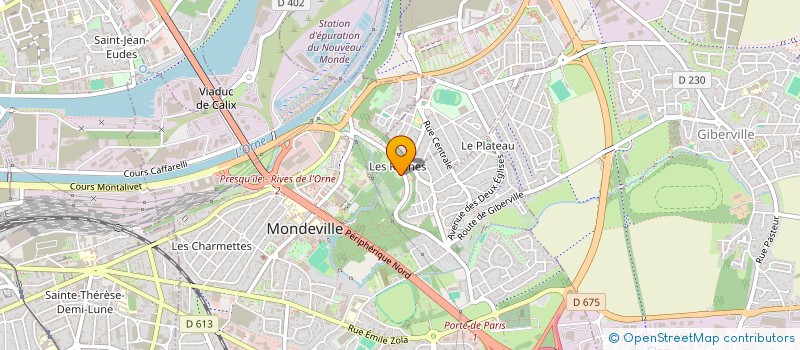 localisation de l'entreprise MONSIEUR NICOLAS LEMERCIER  MONDEVILLE