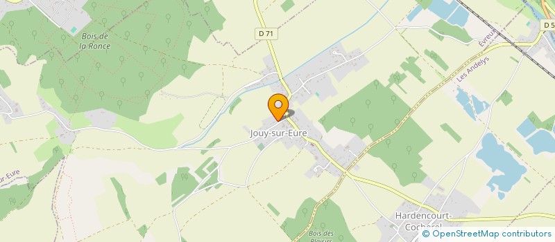 localisation de l'entreprise MONSIEUR NICOLAS LEMERCIER  JOUY-SUR-EURE