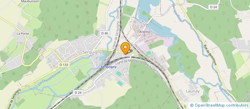 localisation de l'entreprise MONSIEUR NICOLAS LEMIRE  SERQUIGNY