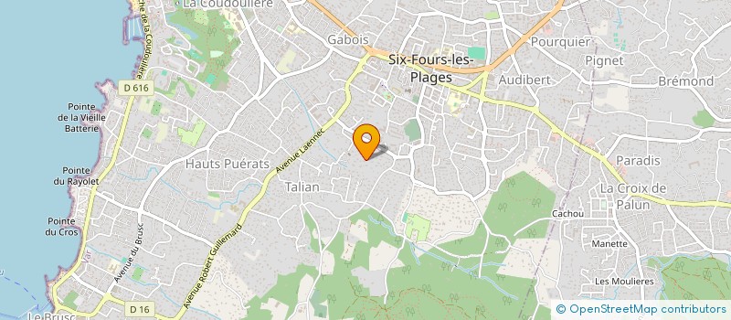 localisation de l'entreprise MONSIEUR NICOLAS LENAIN  SIX-FOURS-LES-PLAGES