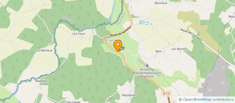 localisation de l'entreprise MONSIEUR NICOLAS LEPIECE  LA ROCHEBEAUCOURT ET ARGENTINE