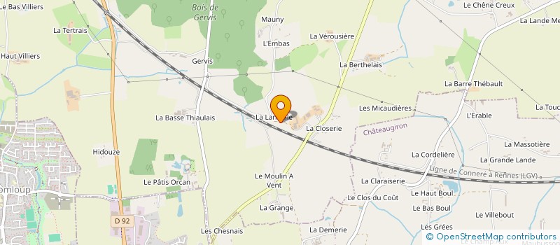 localisation de l'entreprise MONSIEUR NICOLAS LEPRETRE  NOYAL-SUR-VILAINE