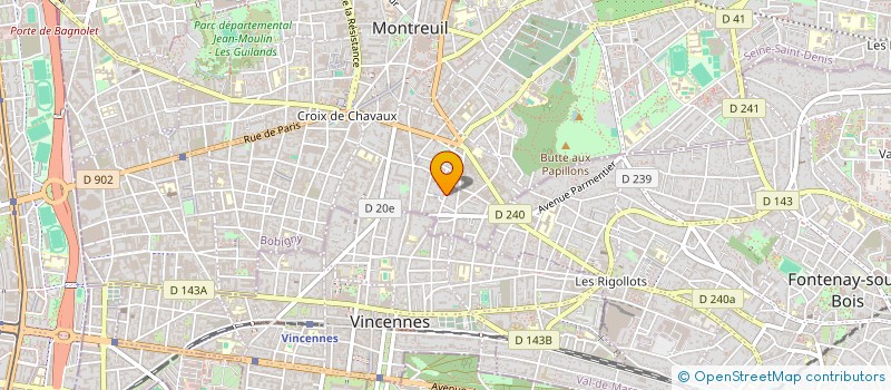 localisation de l'entreprise MONSIEUR NICOLAS LERAY à MONTREUIL