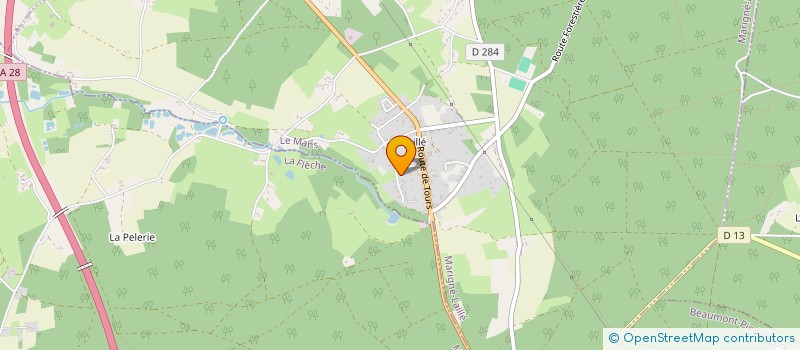 localisation de l'entreprise MONSIEUR NICOLAS LEROUX  ECOMMOY