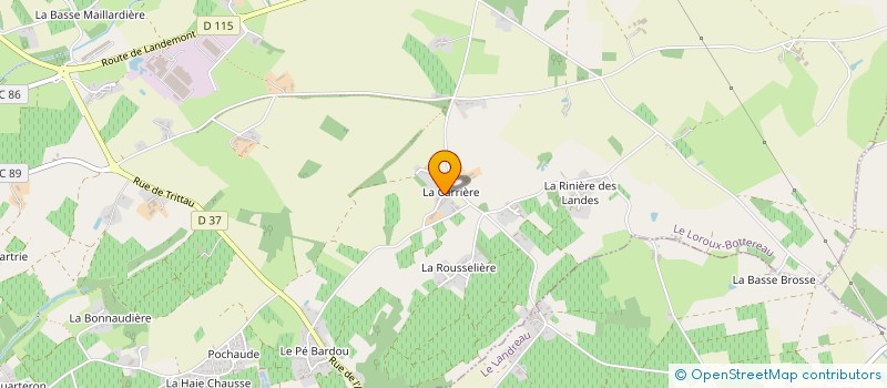 localisation de l'entreprise MONSIEUR NICOLAS LEROY à LE LOROUX-BOTTEREAU