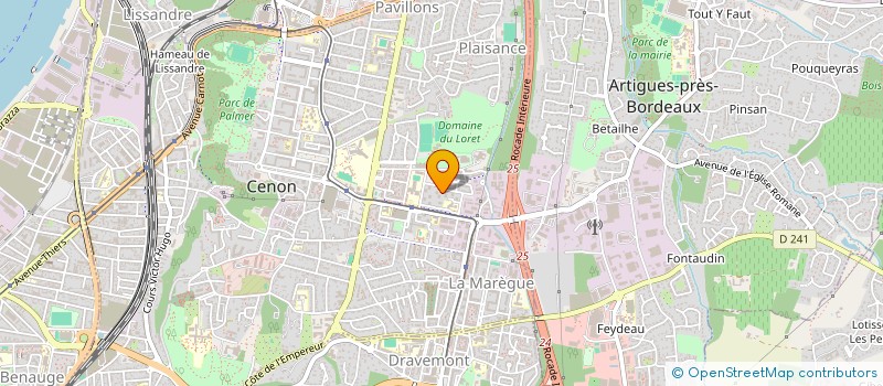 localisation de l'entreprise MONSIEUR NICOLAS LEROY  CENON