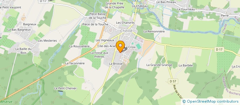 localisation de l'entreprise MONSIEUR NICOLAS LEROY  CHEILLE