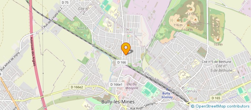 localisation de l'entreprise MONSIEUR NICOLAS LESAGE à BULLY-LES-MINES