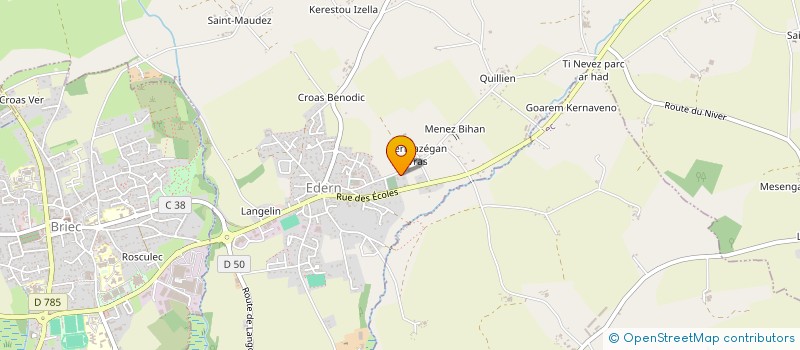 localisation de l'entreprise MONSIEUR NICOLAS LESCOAT  EDERN