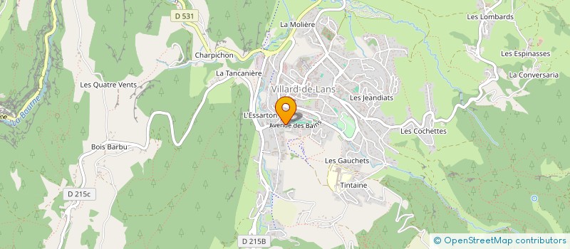 localisation de l'entreprise MONSIEUR NICOLAS LESPINASSE  LANS-EN-VERCORS