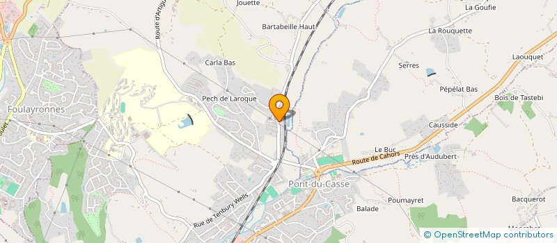 localisation de l'entreprise MONSIEUR NICOLAS LESTRADE  PONT-DU-CASSE