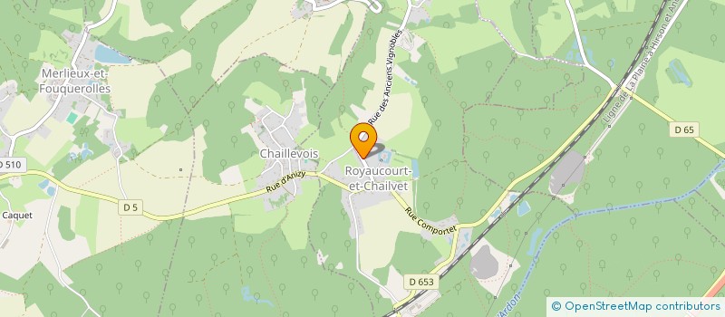 localisation de l'entreprise MONSIEUR NICOLAS LETENDART  ROYAUCOURT-ET-CHAILVET