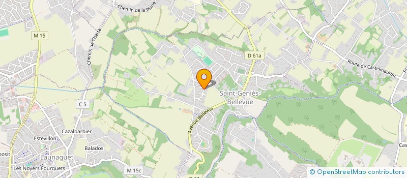 localisation de l'entreprise MONSIEUR NICOLAS LETOURNEAU  SAINT-GENIES-BELLEVUE