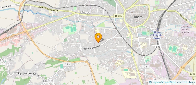 localisation de l'entreprise MONSIEUR NICOLAS LEVANT  RIOM