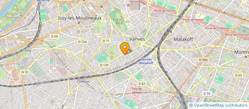 localisation de l'entreprise MONSIEUR NICOLAS LEVERT  VANVES