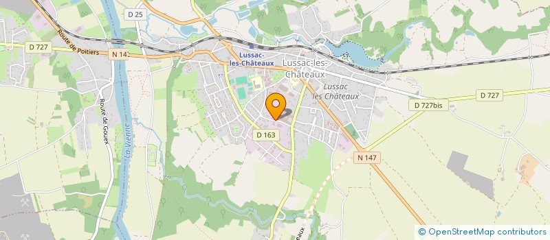 localisation de l'entreprise MONSIEUR NICOLAS LEVESQUE  LUSSAC-LES-CHATEAUX