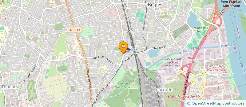localisation de l'entreprise MONSIEUR NICOLAS LEXTRAIT à BEGLES