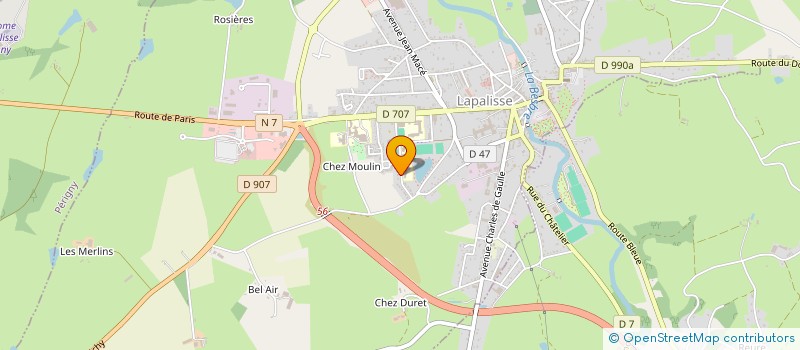 localisation de l'entreprise MONSIEUR NICOLAS LHERITIER  LAPALISSE