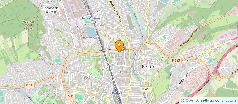 localisation de l'entreprise MONSIEUR NICOLAS LHOMME  BELFORT
