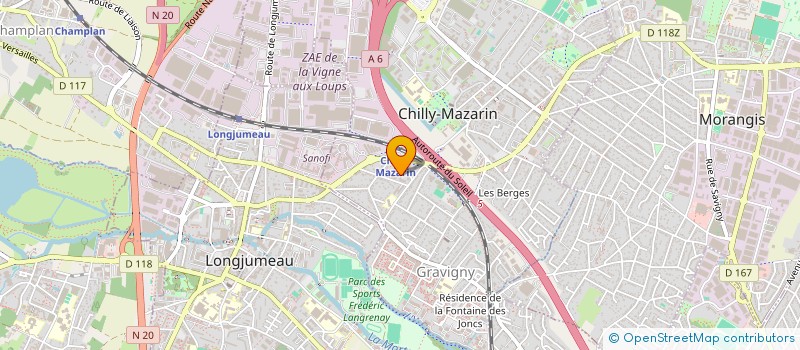 localisation de l'entreprise MONSIEUR NICOLAS LIDOUREN  CHILLY-MAZARIN