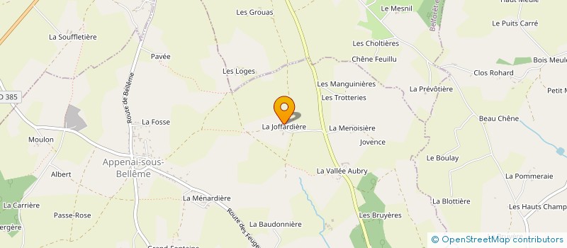 localisation de l'entreprise MONSIEUR NICOLAS LIGET à APPENAI-SOUS-BELLEME