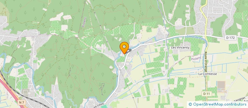 localisation de l'entreprise MONSIEUR NICOLAS LIONNET  PIOLENC