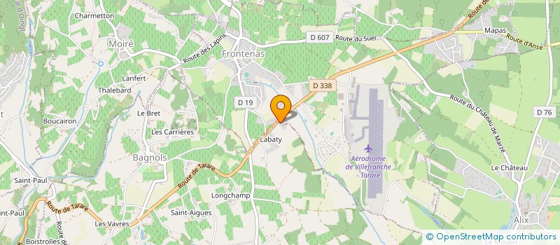 localisation de l'entreprise MONSIEUR NICOLAS LIONNET  FRONTENAS