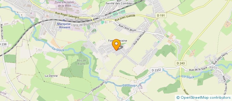 localisation de l'entreprise MONSIEUR NICOLAS LOEUILLET  RINXENT