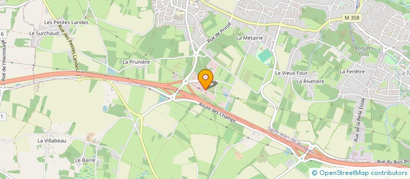 localisation de l'entreprise MONSIEUR NICOLAS LOGETTE  SAINT-JEAN-DE-BOISEAU