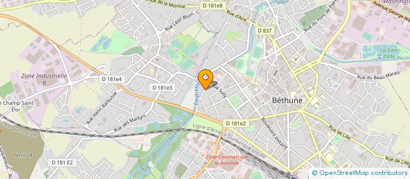localisation de l'entreprise MONSIEUR NICOLAS LOISEL à BETHUNE