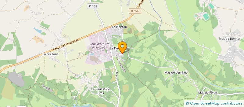 localisation de l'entreprise MONSIEUR NICOLAS LOMBARD  RIEUPEYROUX