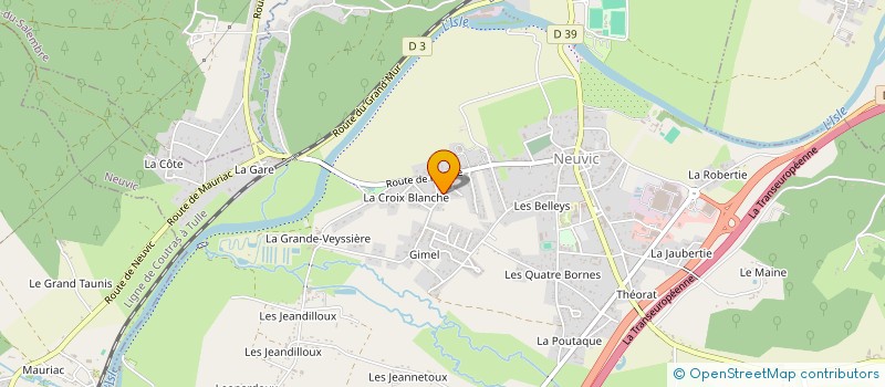 localisation de l'entreprise MONSIEUR NICOLAS LOMINE  NEUVIC