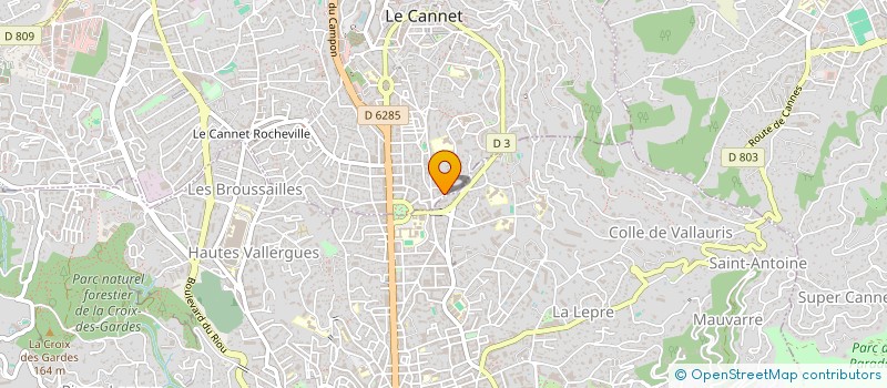 localisation de l'entreprise MONSIEUR NICOLAS LONGO à LE CANNET