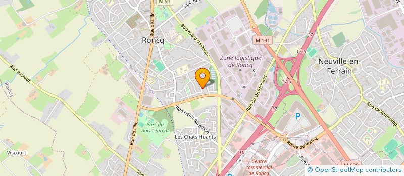 localisation de l'entreprise MONSIEUR NICOLAS LOPES  RONCQ