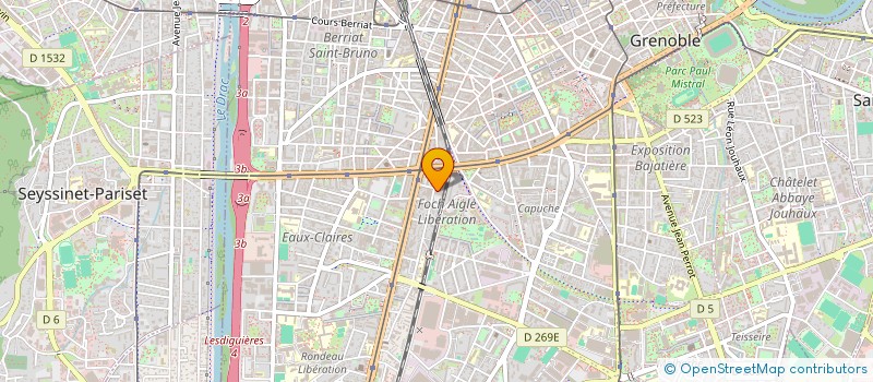 localisation de l'entreprise MONSIEUR NICOLAS LOPEZ  GRENOBLE