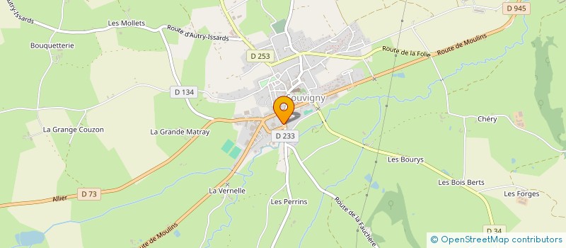 localisation de l'entreprise MONSIEUR NICOLAS LOPEZ  SOUVIGNY