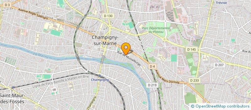 localisation de l'entreprise MONSIEUR NICOLAS LOUARN  CHAMPIGNY-SUR-MARNE