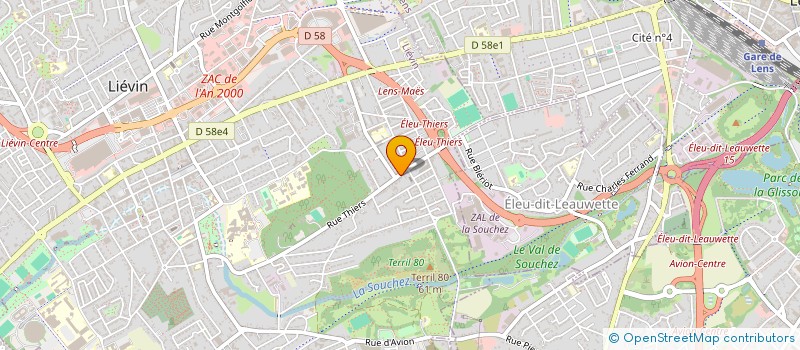 localisation de l'entreprise MONSIEUR NICOLAS LOUCHER  LIEVIN