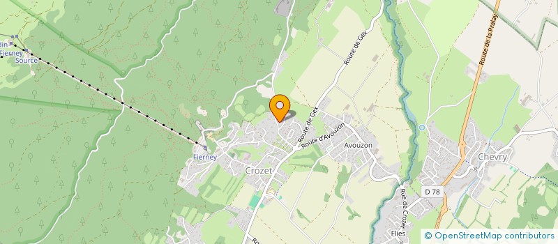 localisation de l'entreprise MONSIEUR NICOLAS LOUKIL  CROZET