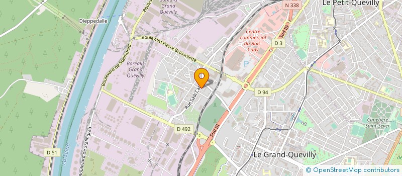 localisation de l'entreprise MONSIEUR NICOLAS LOUVEL  LE GRAND-QUEVILLY