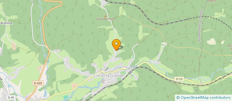 localisation de l'entreprise MONSIEUR NICOLAS LUDDENS  PROVENCHERES-ET-COLROY