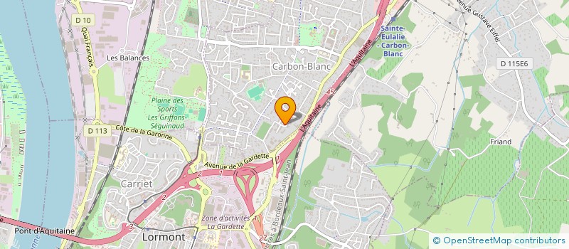 localisation de l'entreprise MONSIEUR NICOLAS LUNARDELLI  CARBON-BLANC