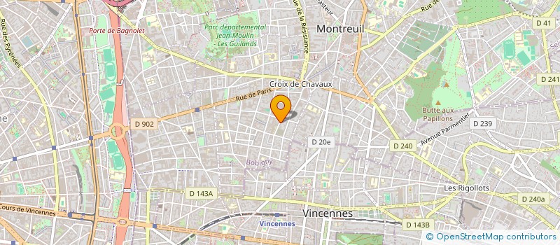 localisation de l'entreprise MONSIEUR NICOLAS LURON à MONTREUIL