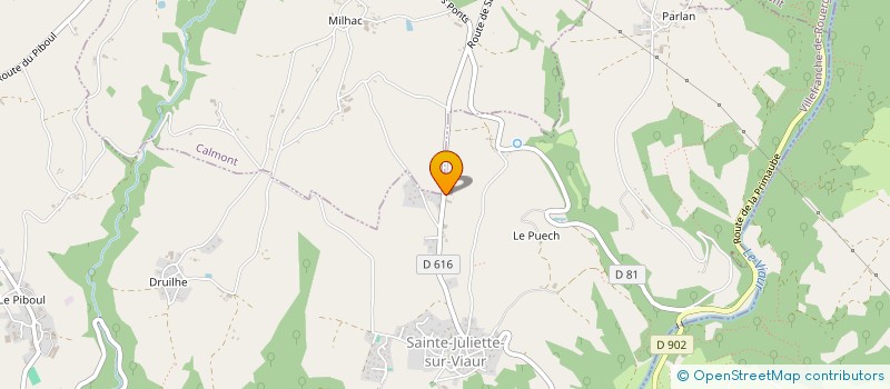 localisation de l'entreprise MONSIEUR NICOLAS MADER  SAINTE-JULIETTE-SUR-VIAUR