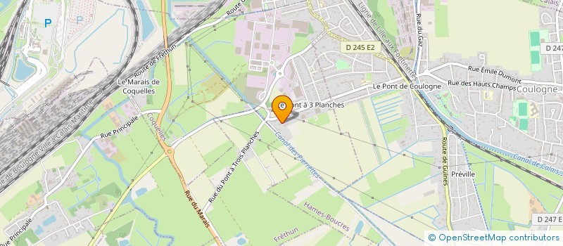 localisation de l'entreprise MONSIEUR NICOLAS MAEGHT  COQUELLES